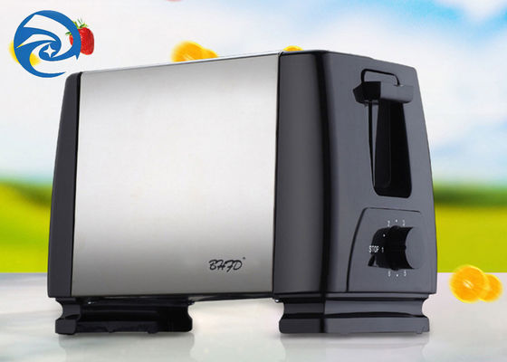 220V 750W 빵 토스터기 2 슬라이스 스테인레스 스틸 6 속도