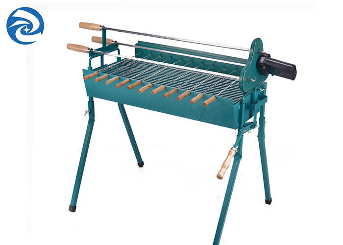 야외 휴대용 접이식 바베큐 그릴 110×34cmx81cm 고기 꼬치